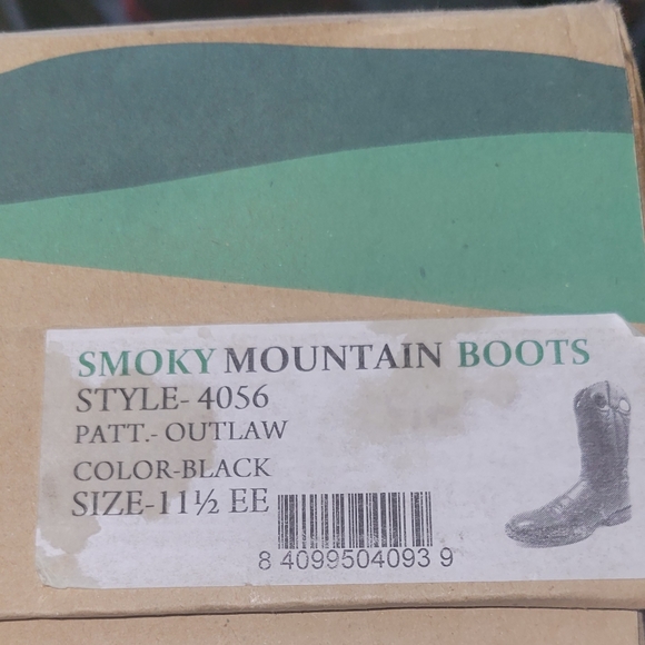 SMOKY MOUNTAIN MEN'S OUTLAW WESTERN BOOTS - SQUARE TOE - Picture 6 of 6